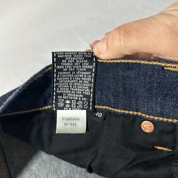 7 For All Mankind Rhigby Straight Leg Jeans SZ 40 - Picture 6 of 6